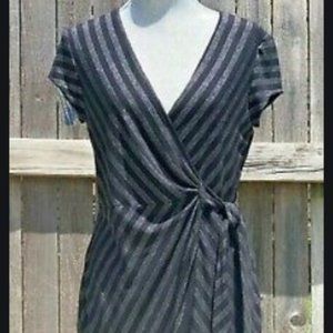 Cache faux wrap dress Sz Large